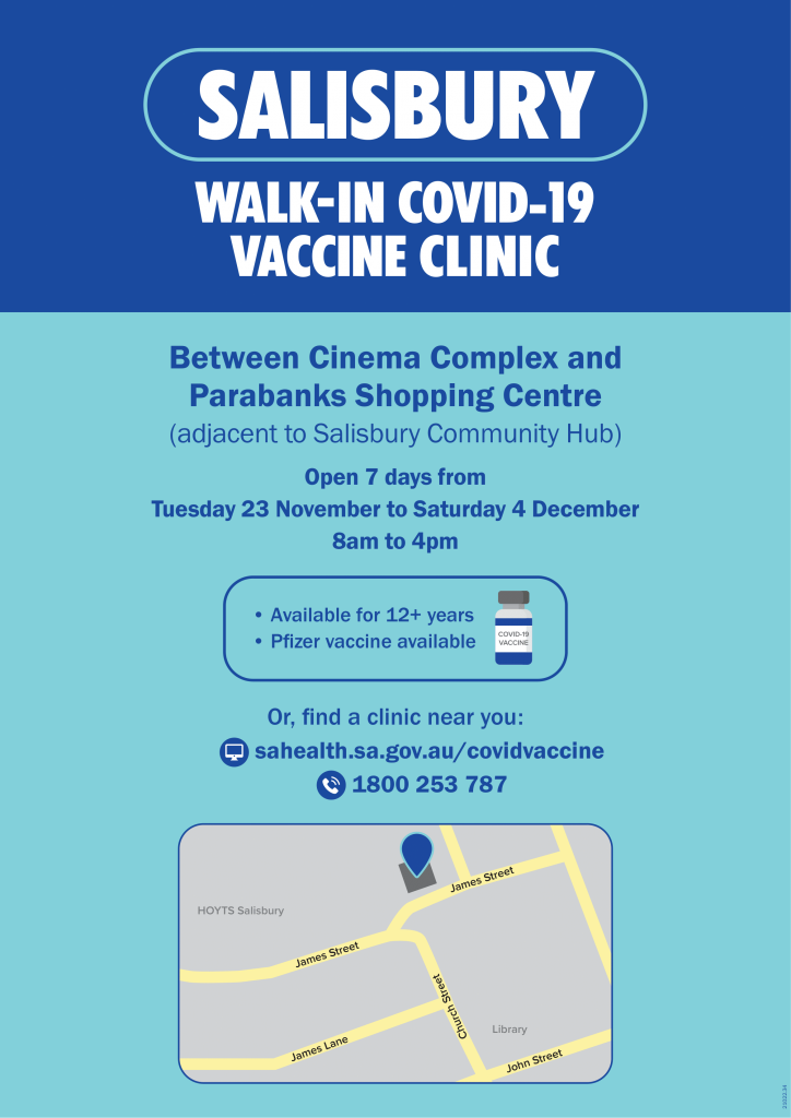 WalkIn COVID19 Vaccination Clinics Regional Development Australia
