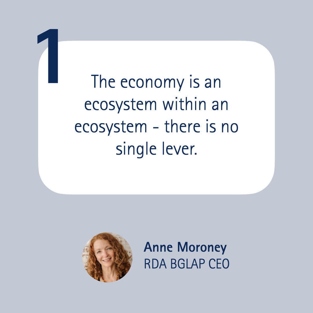 1 The economy is an ecosystem within an ecosystem - there is no single lever.