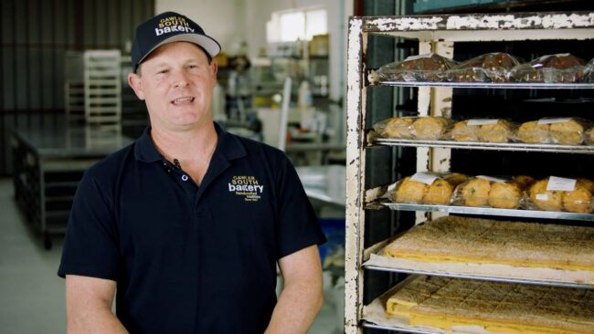 Nathan Assender from the Gawler South Bakery