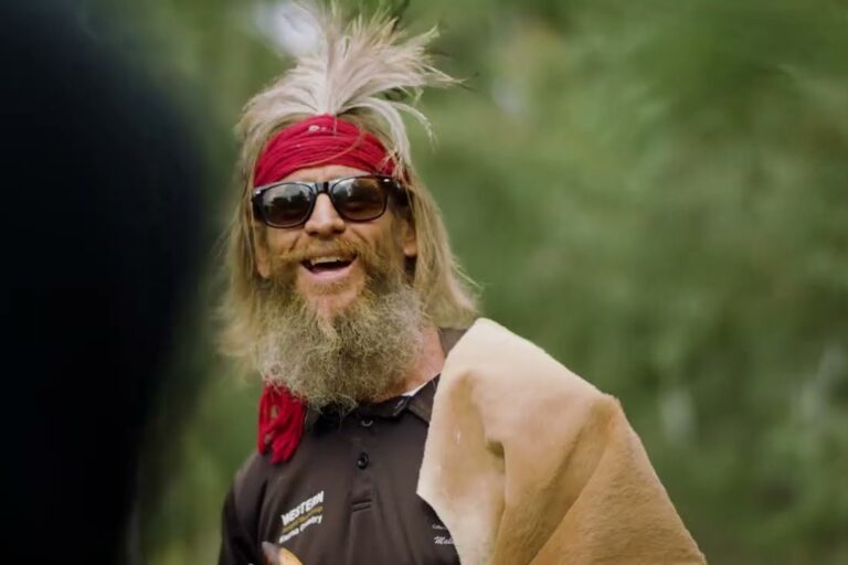 Yuandamarra smiles wearing sunnies