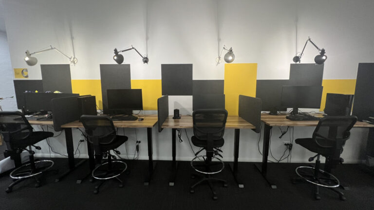 Standing desks at Barossa Regional University Campus