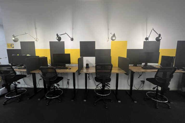 Standing desks at Barossa Regional University Campus