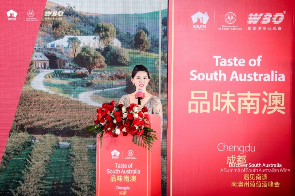 A speaker at the Taste of SA delegation in China