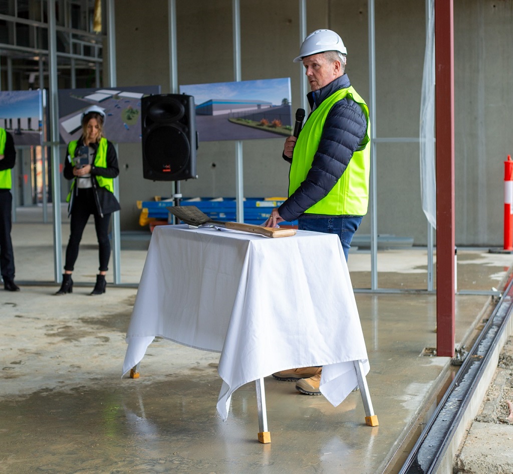 Nuriootpa Traders director Jamie Cooper said the new depot will “greatly improve” the operations for local wine producers. Photo: Jaz Grazia, Fallon and Co.