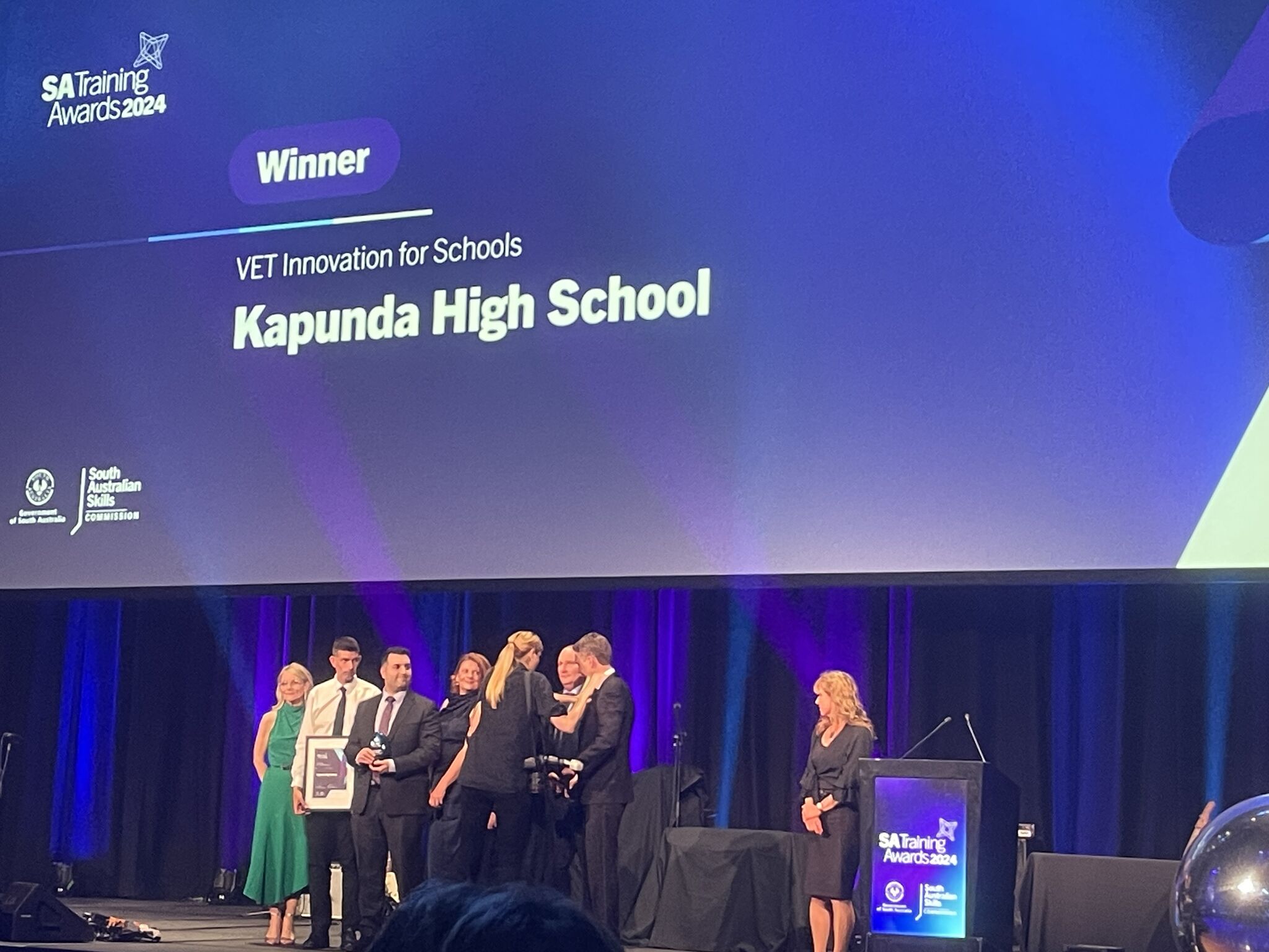 Kapunda High win at the 2024 SA Training Awards