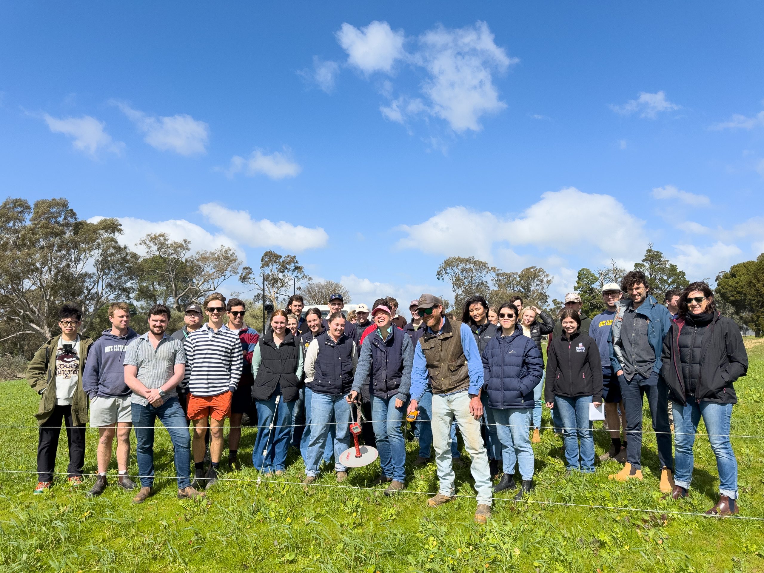 University of Adelaide students on tour, 30 August.