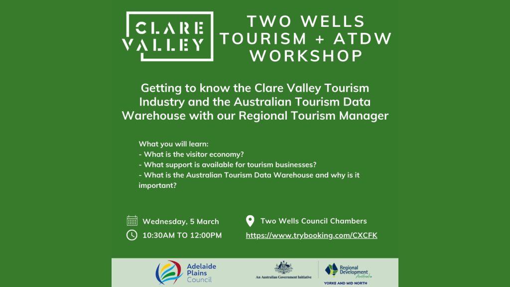 Two Wells Tourism & ATDW Workshop