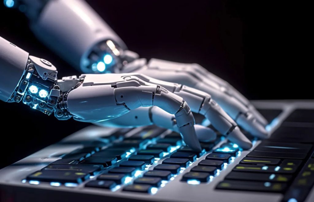 Robot typing
