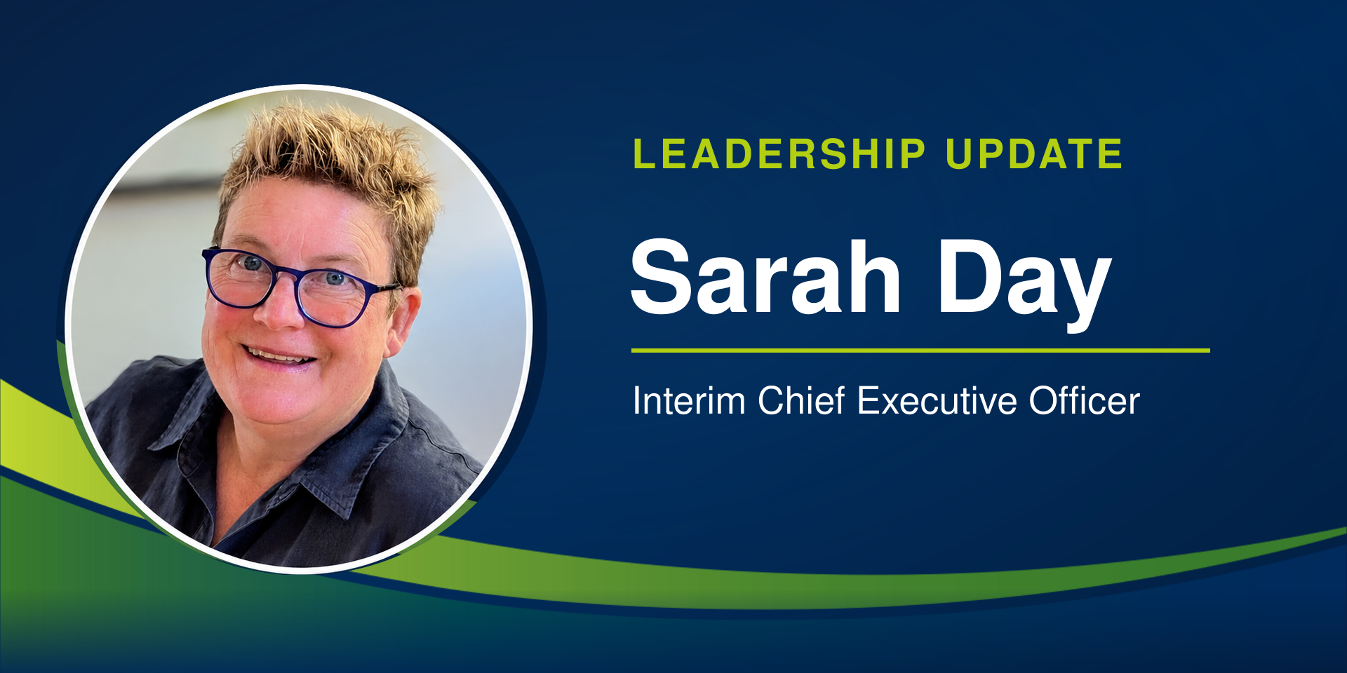 Leadership transition - Sarah Day