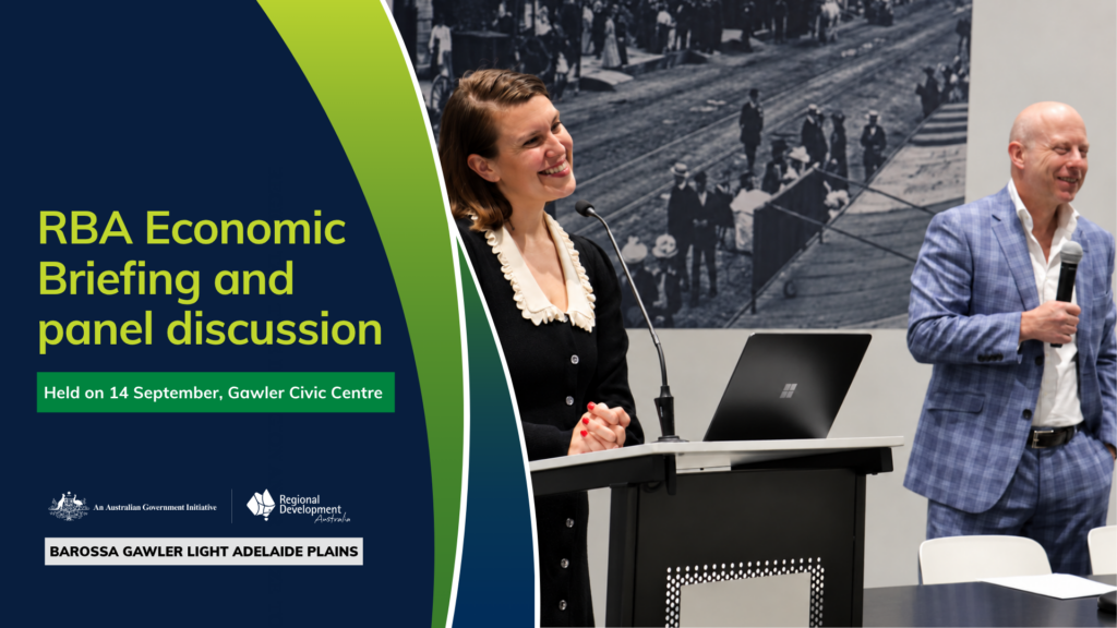 Our RBA briefing in Gawler brought the broader economic outlook into a regional conversation about costs, confidence, workforce challenges and productivity.